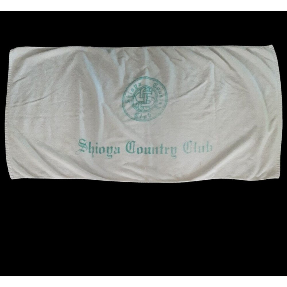Vintage Shioya Country Club Japan Beach Towel